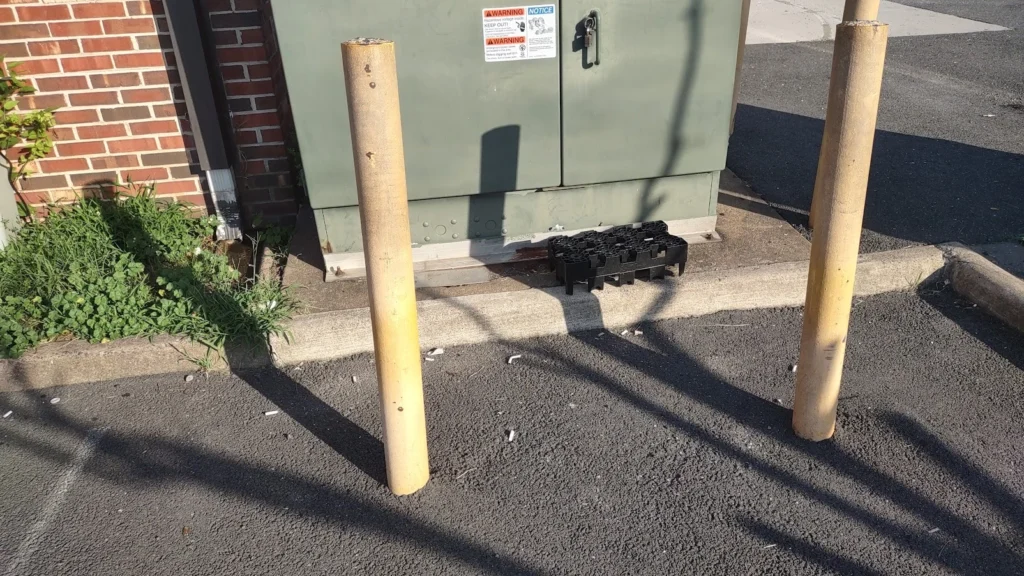 Bollard Painting Before Image